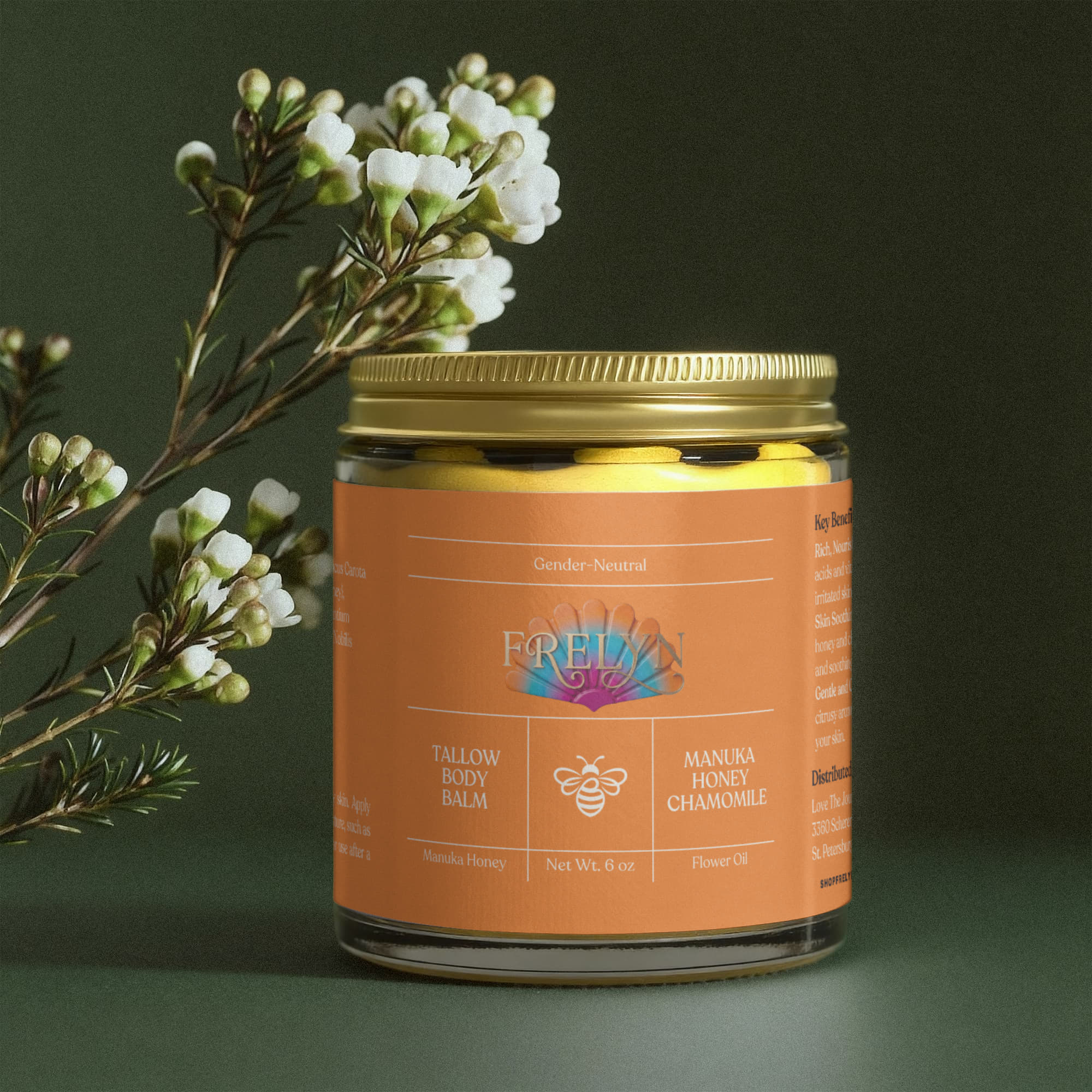 Tallow Body Balm — Manuka Honey & Chamomile | By Frelyn