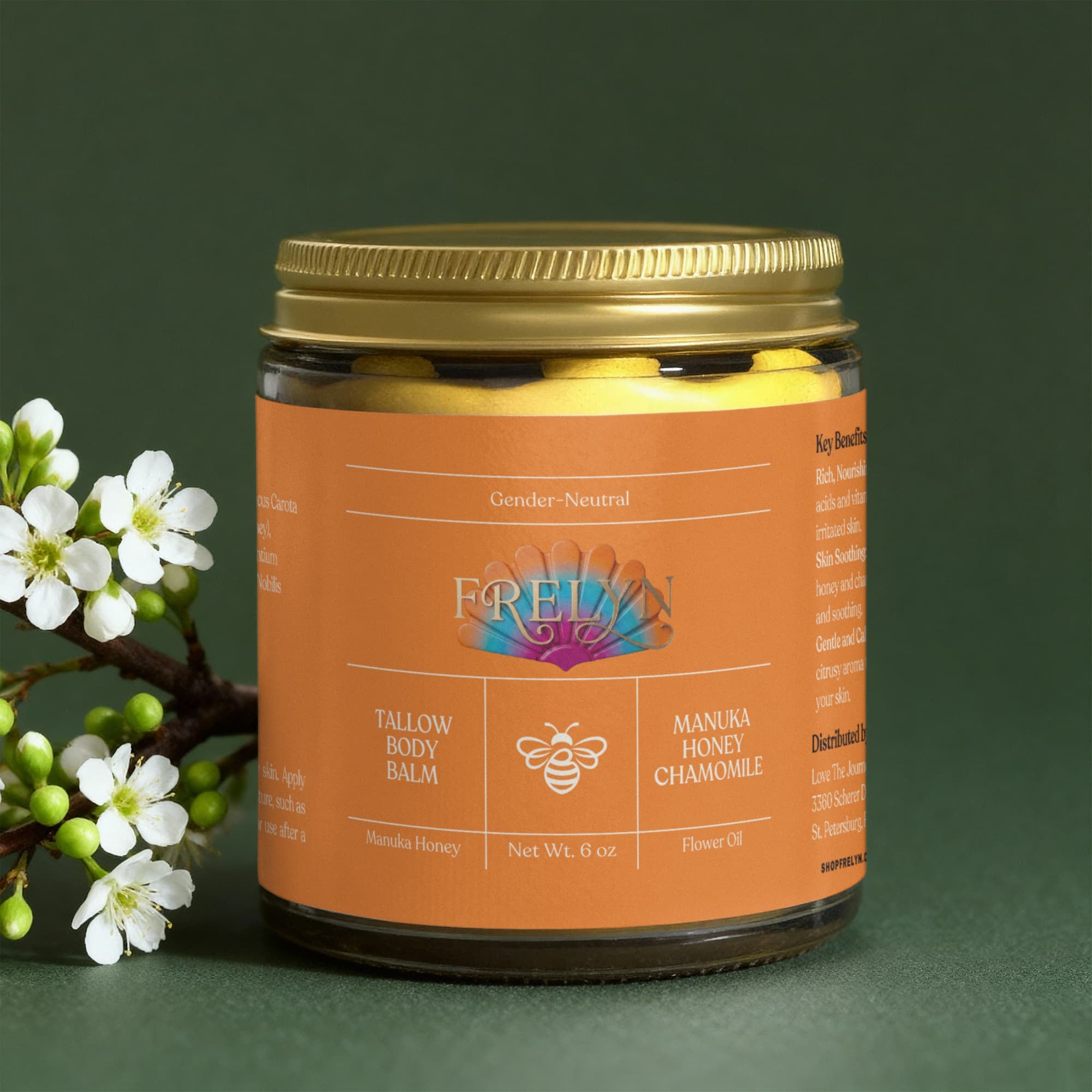 Tallow Body Balm — Manuka Honey & Chamomile | By Frelyn