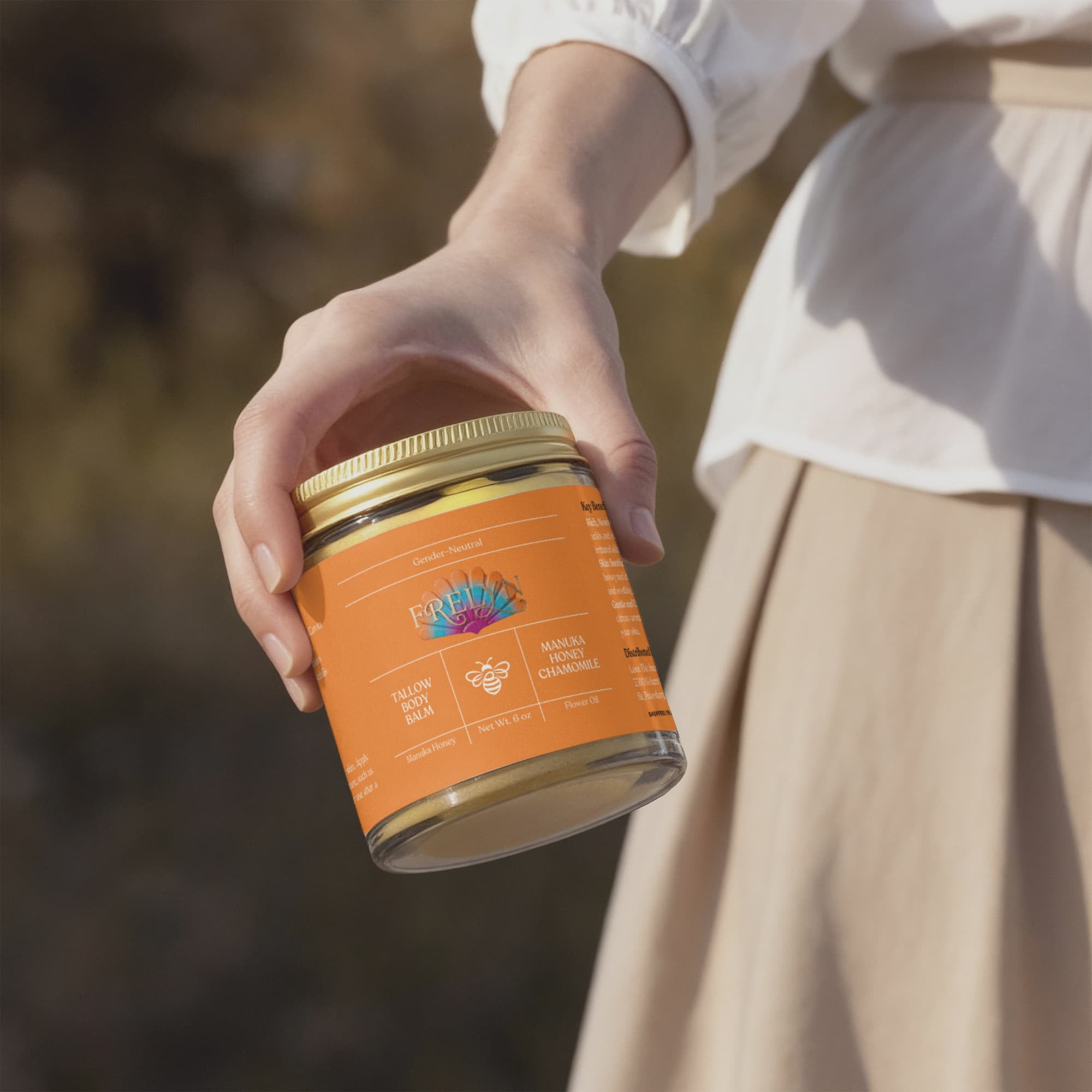 Tallow Body Balm — Manuka Honey & Chamomile | By Frelyn