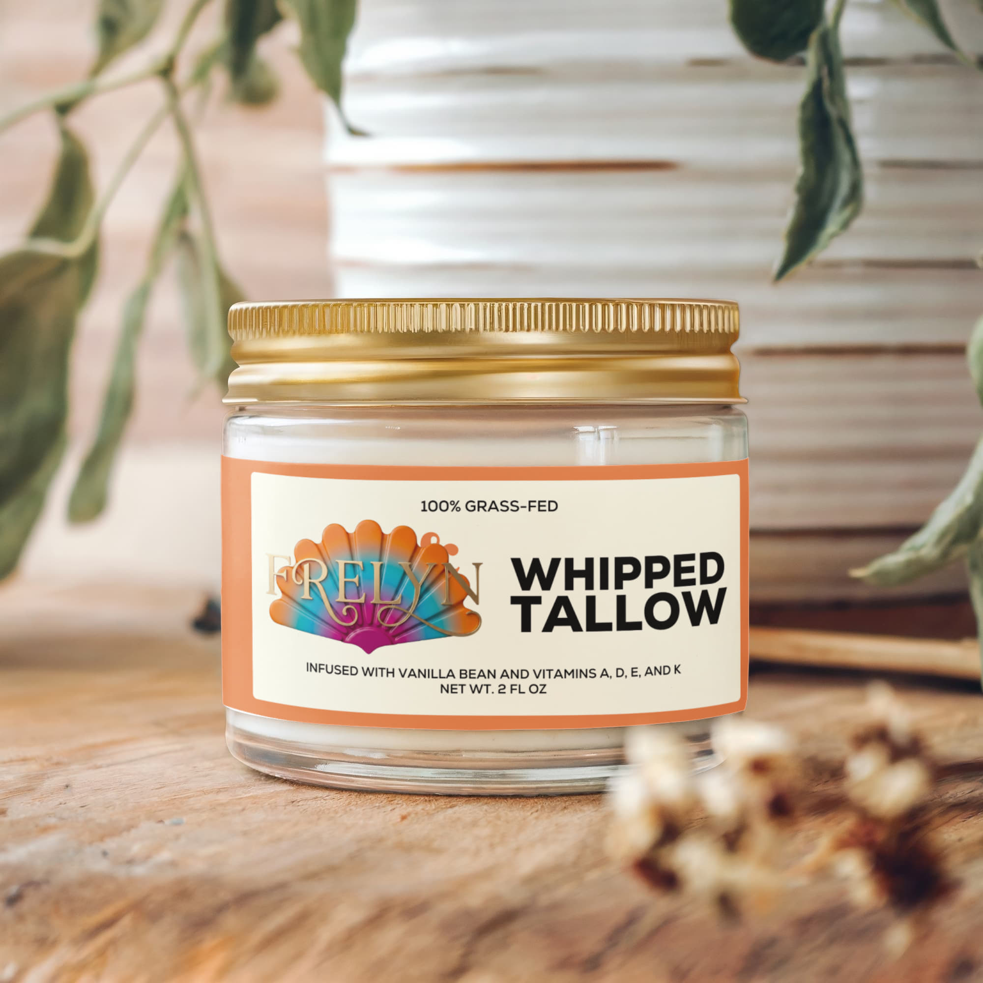 Whipped Grass-Fed Tallow Balm — Vanilla Bean | By Frelyn