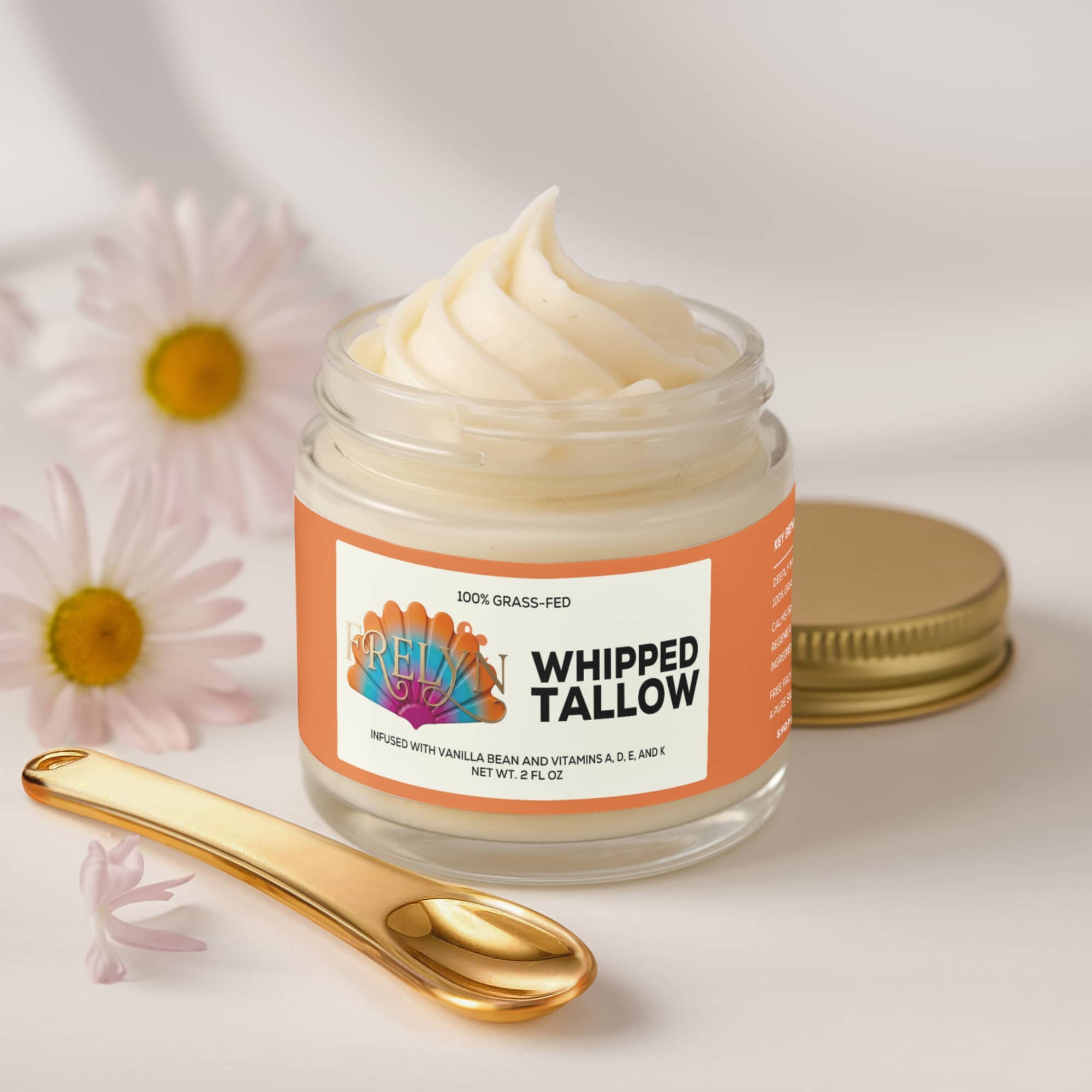 Whipped Grass-Fed Tallow Balm — Vanilla Bean | By Frelyn